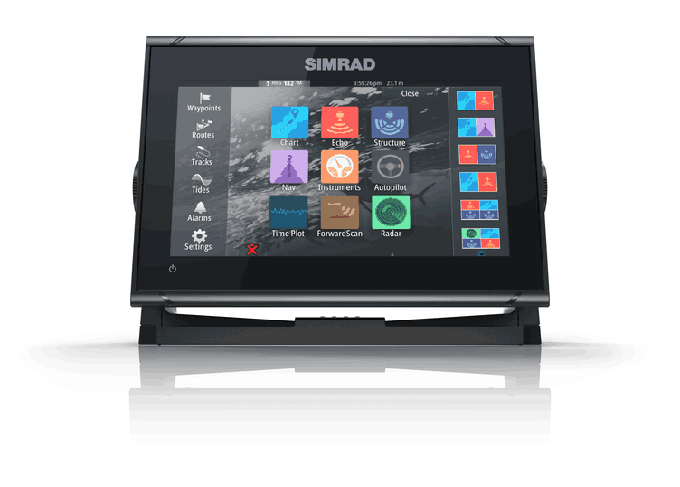 Simrad GO9 XSE – 9″ Multifunktionsdisplay Echolot, GPS & WLAN (mit HDI Sonargeber) | Art.-Nr. 000-14444-001