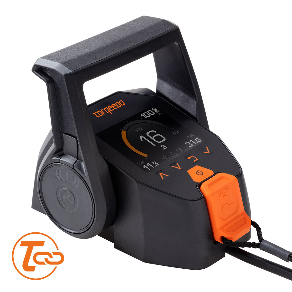 Torqeedo TorqLink throttle lever with color display