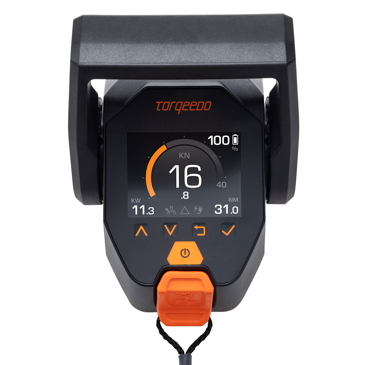 Torqeedo TorqLink throttle lever with color display