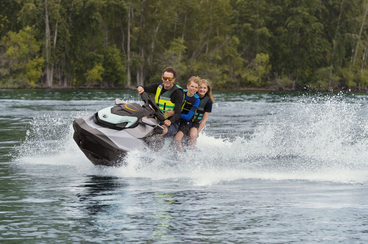 SeaDoo GTI SE 170 Jetski Modell 2023 - Ice Metal / Neo Mint