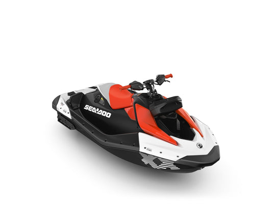 SeaDoo Spark Trixx 1UP 90 iBR Jetski Modell 2024 - Weiß / Dragonred - Marina Wassersport GmbH