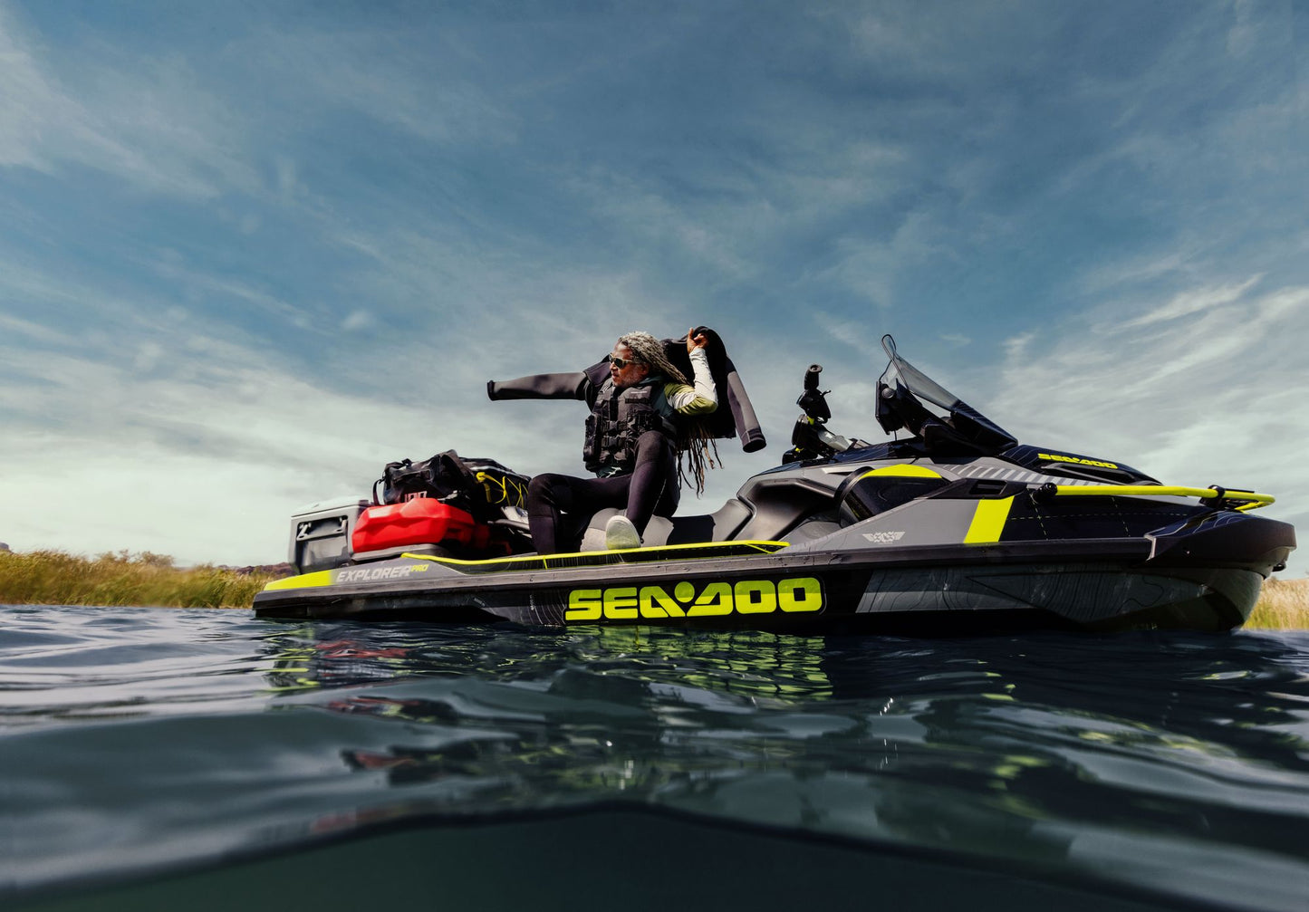 SeaDoo Explorer Pro 230 Audio iDF Jetski Modell 2025 - Iceland Grey - Marina Wassersport GmbH