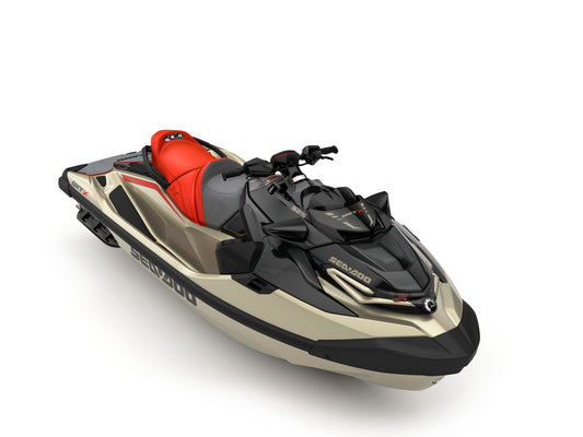 SeaDoo RXT-X RS 325 Audio Jetski Modell 2025 - Metallic Tan / Lava Red (Premium Color) - Marina Wassersport GmbH