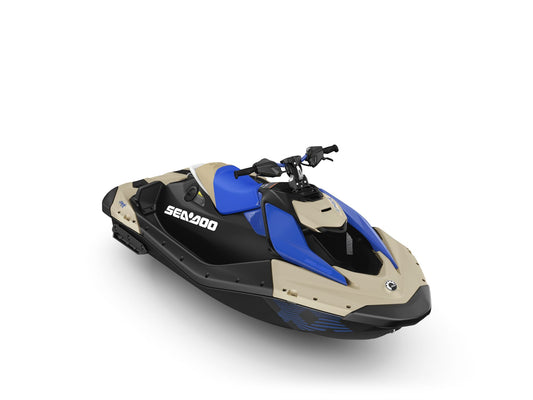 SeaDoo Spark Trixx 1UP 90 iBR Jetski Modell 2025 - Sand / Dazzling Blue - Marina Wassersport GmbH