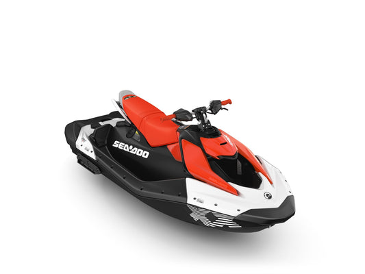 SeaDoo Spark Trixx 3UP 90 iBR Jetski Modell 2025 - White / Dragon Red - Marina Wassersport GmbH