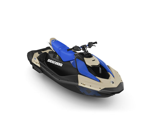 SeaDoo Spark Trixx 3UP 90 iBR Jetski Modell 2025 - Sand / Dazzling Blue - Marina Wassersport GmbH