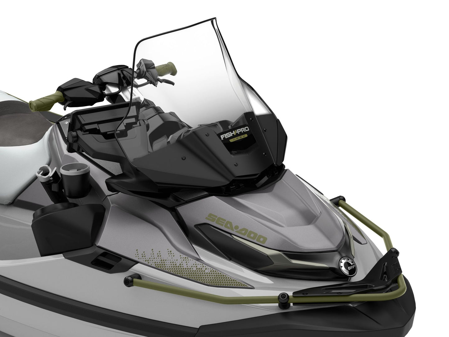 SeaDoo FishPro APEX 300 Audio iDF Jetski Modell 2025 - Shark Grey / Nori Green - Marina Wassersport GmbH