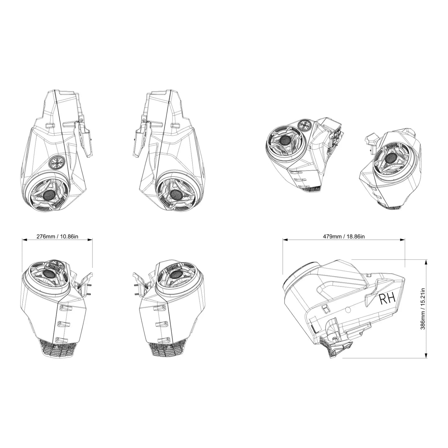 Sea‑Doo Platinum Audio System Kit – 2× 80‑Watt Lautsprechersystem für Jetskis (295101458)