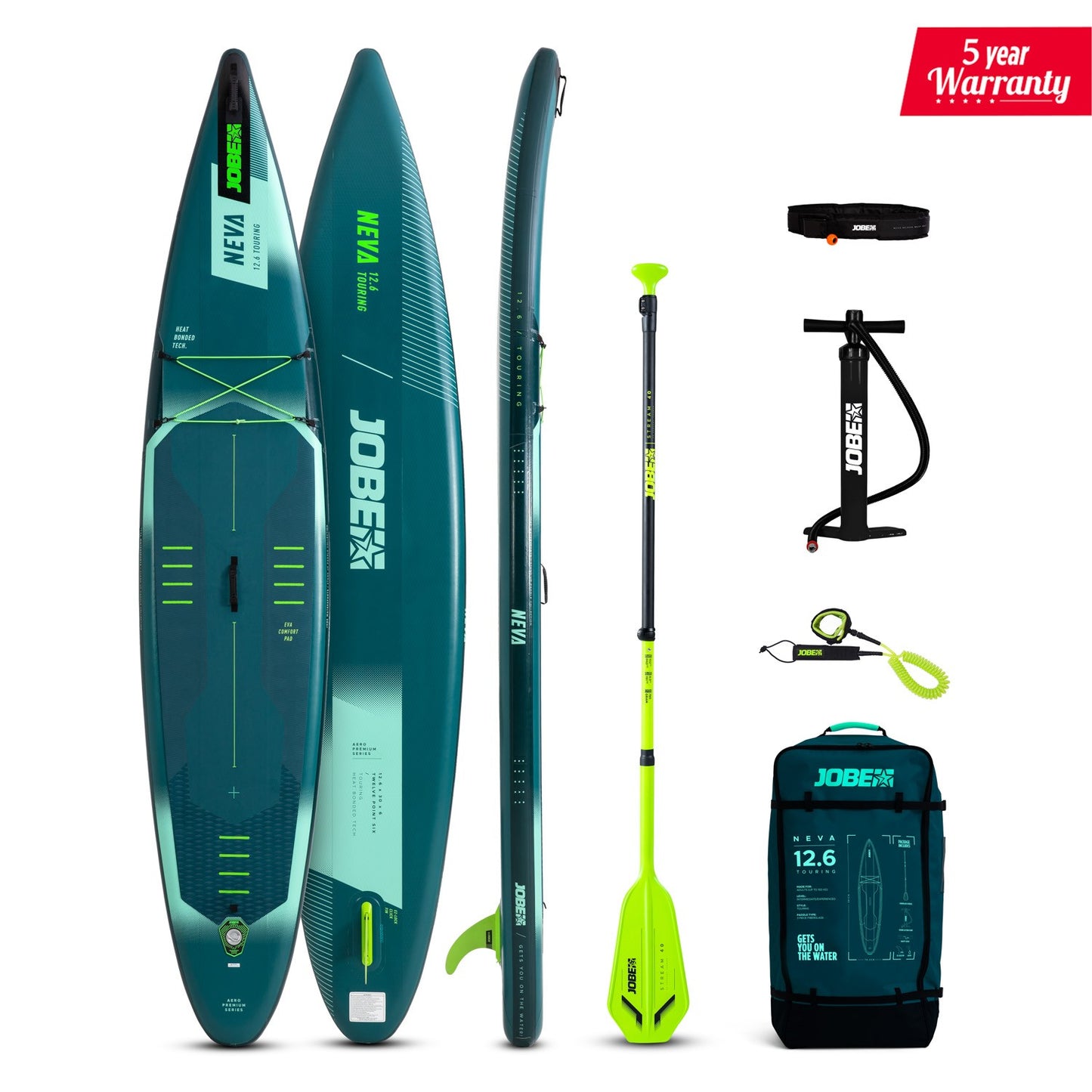 Jobe Aero Neva SUP Board 12.6 Paket