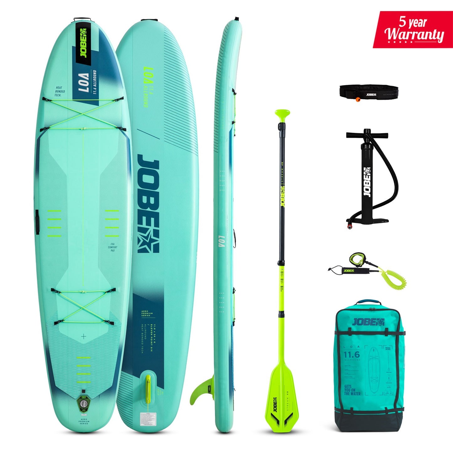 Jobe Aero Loa SUP Board 11.6 Paket