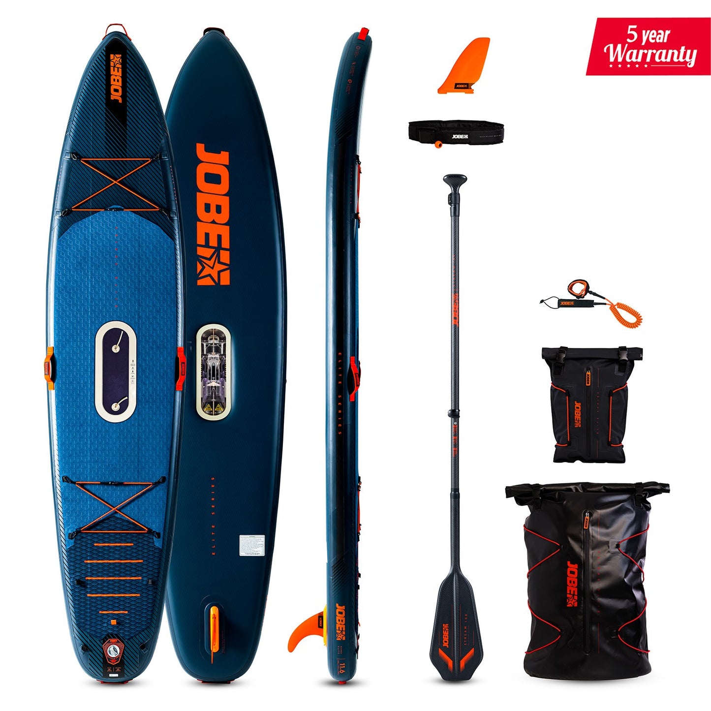 Jobe E-Duna Elite 11.6 Aufblasbares SUP Board Paket