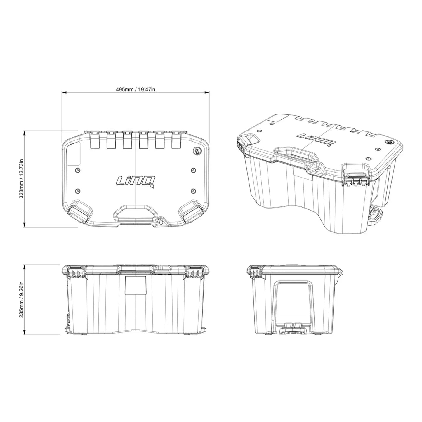Sea-Doo LinQ 5.2 US Gal (20 L) Modular Cargo Box | Teilenummer 715007112