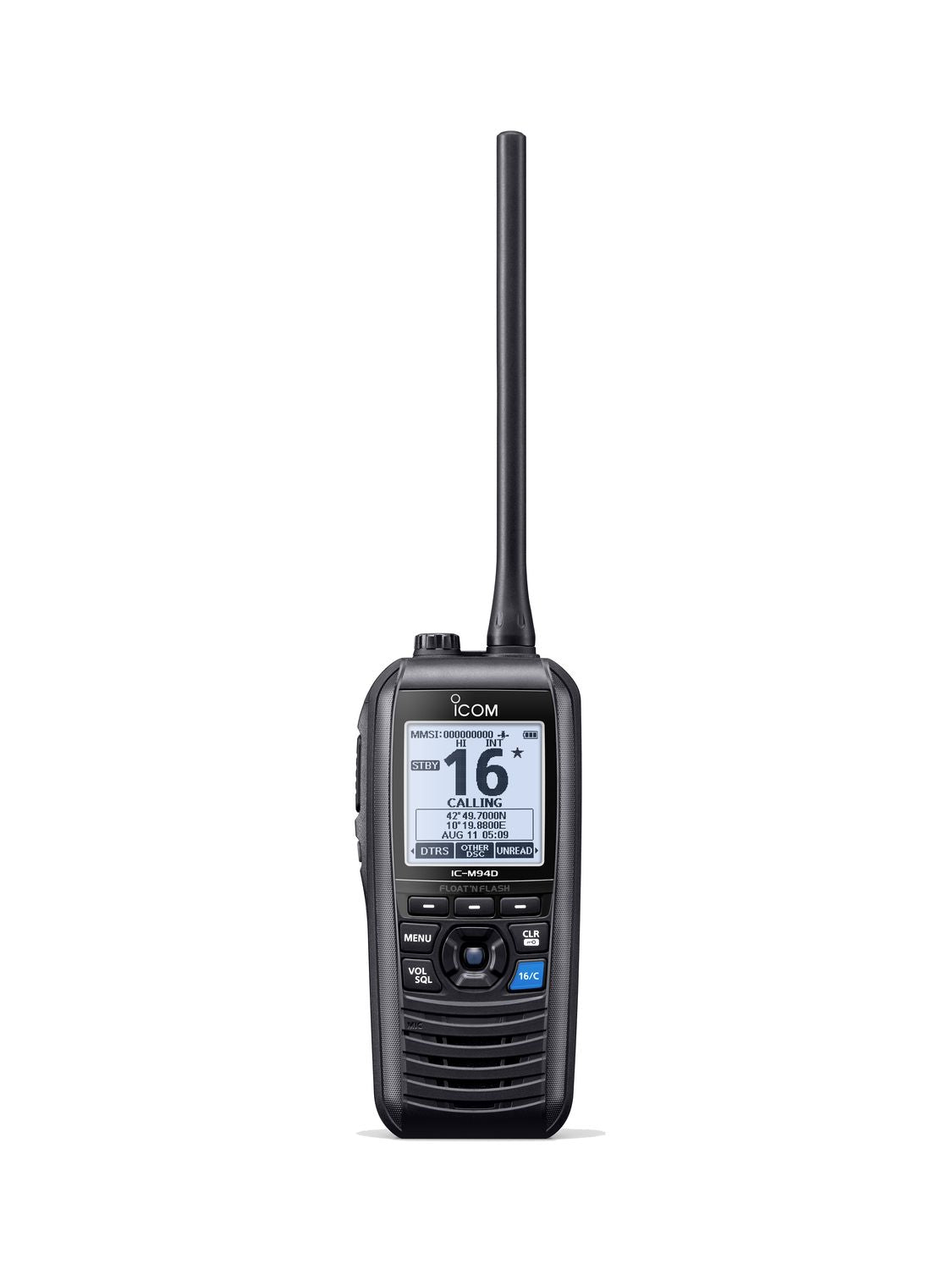 ICOM IC‑M94DE – Marine-Handfunkgerät mit AIS & DSC, 6W, GPS & Float’n Flash