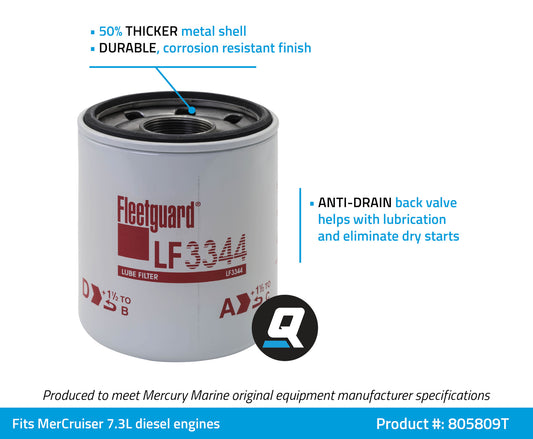 Original Quicksilver/MerCruiser Ölfilter 35-805809T