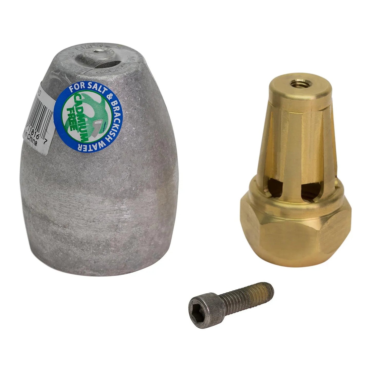 Quicksilver 809666A02 Aluminium Anode Kit für Prop Nut auf Bravo III Sterndrives