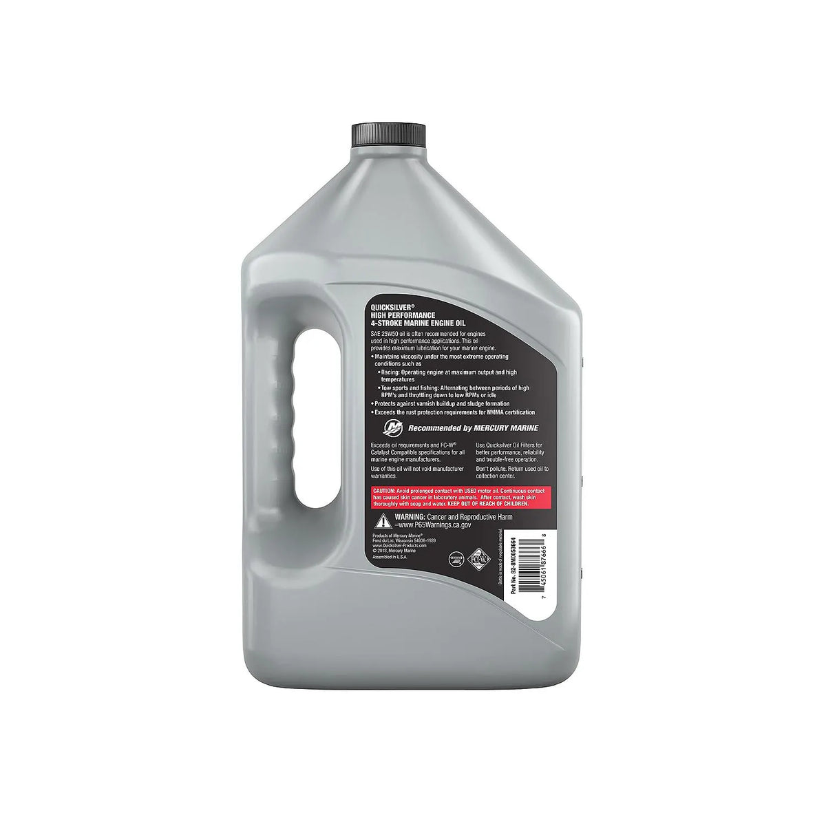Quicksilver 25W-50 High Performance Marine Motoröl – 4 Liter