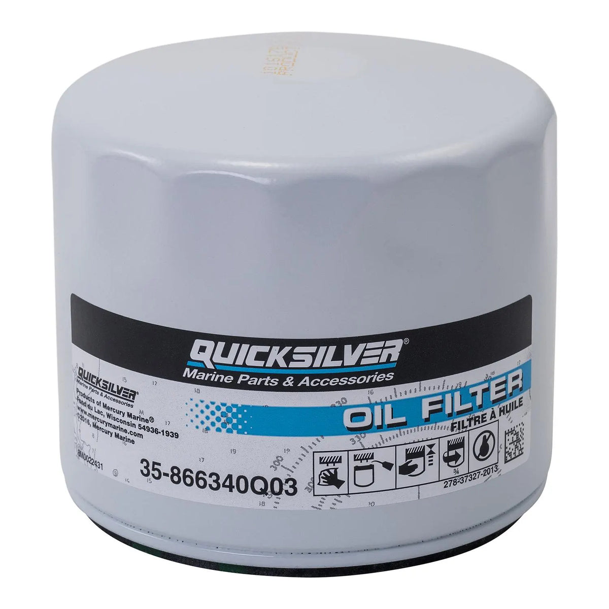 Original Quicksilver Mercruiser Ölfilter 35-866340Q03
