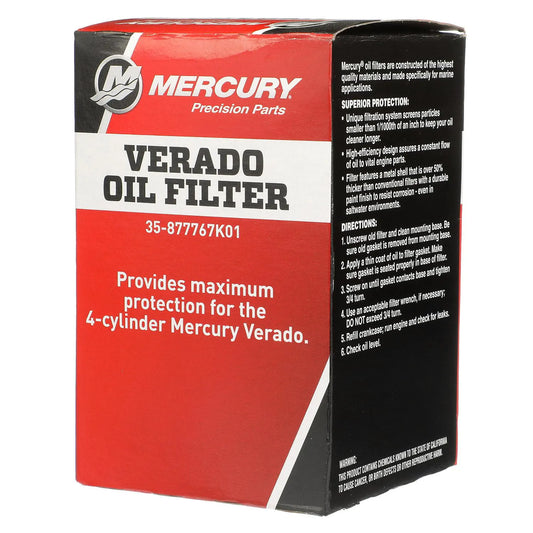 Mercury 877767K01 Ölfilter – Für L4 135–200 PS Verado Außenborder