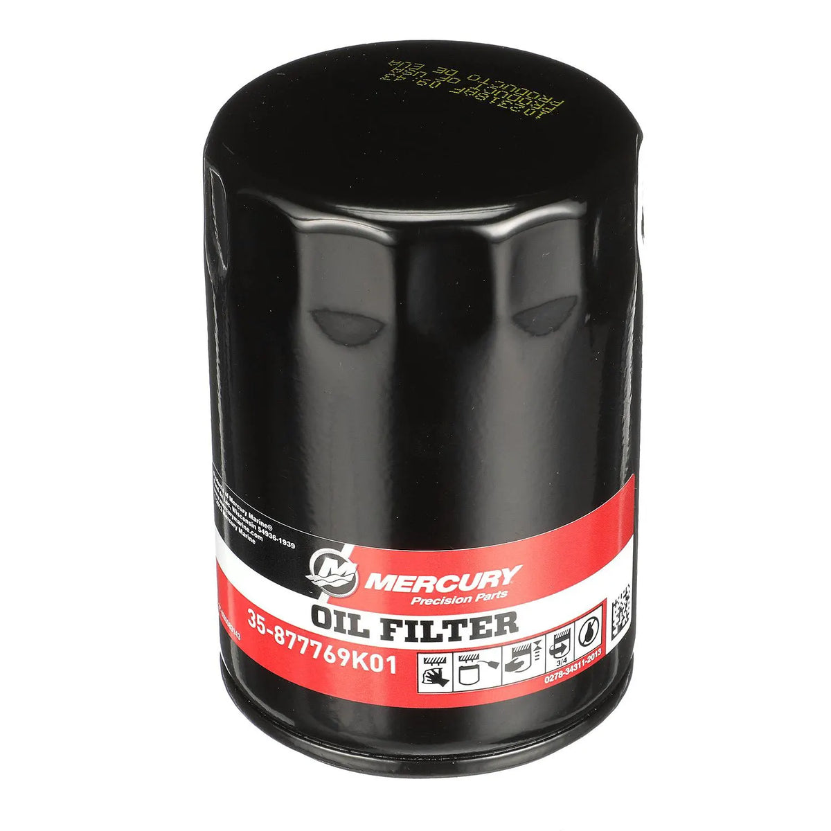 Mercury 877769K01 4-Stroke Engine Oil Filter for L6 200–400 HP Verado Outboard
