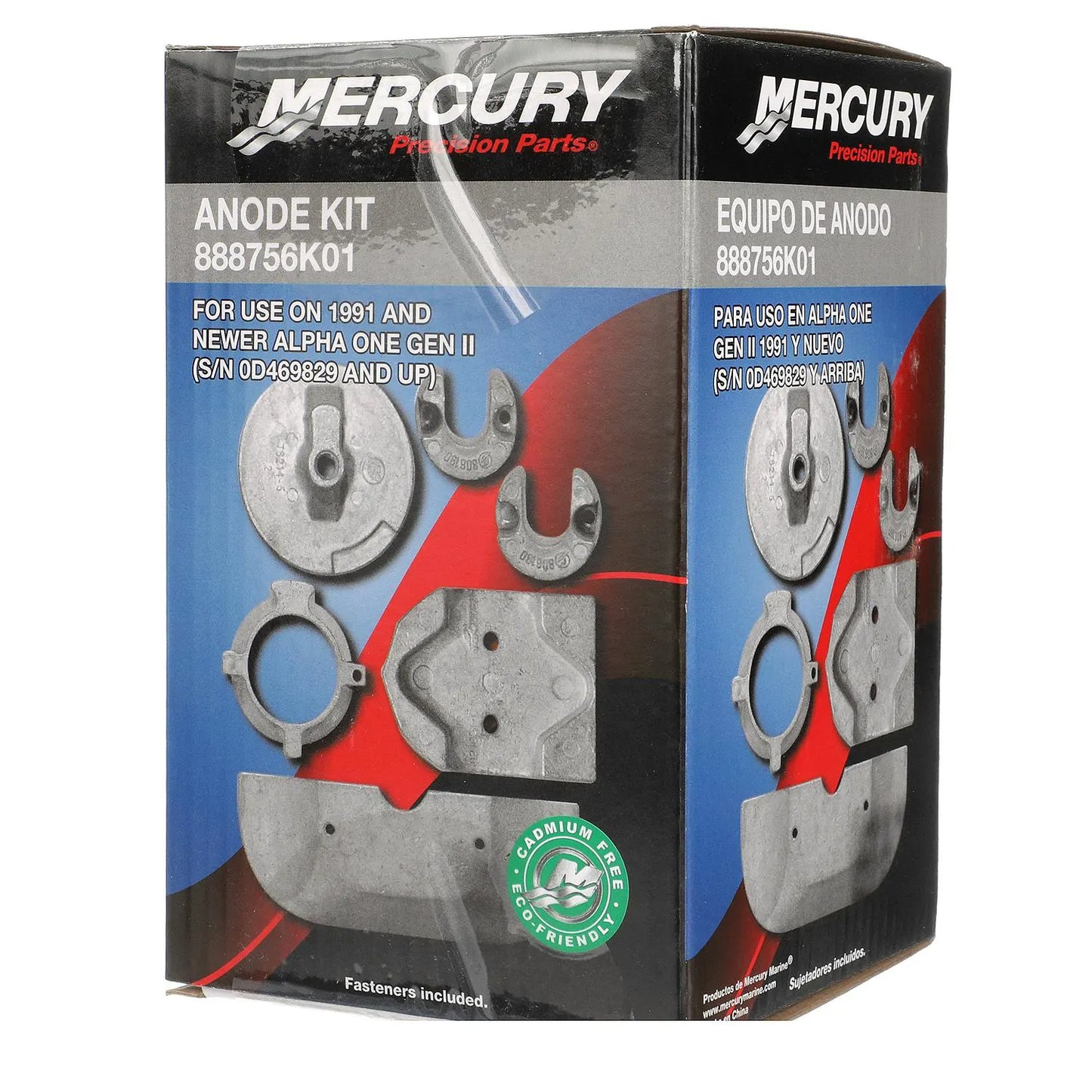 Mercury Anodenkit Mercruiser AlphaOne Gen II Süß/Salzwasser 888756K01