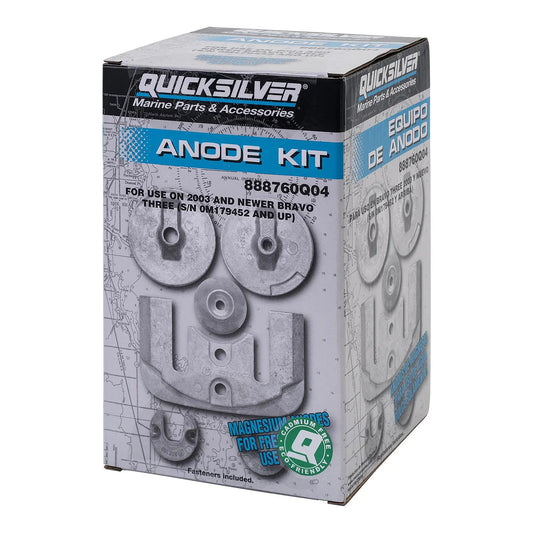 Quicksilver 888760Q04 Magnesium Anode Kit – Schutz für MerCruiser Bravo III Sterndrives