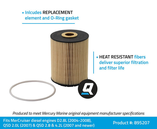Original Quicksilver/MerCruiser Ölfilter 35-895207