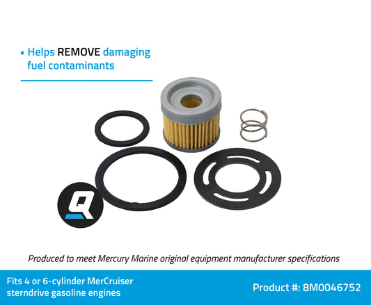 Quicksilver 8M0046752 Fuel Filter für MerCruiser Sterndrive- & Inboard-Motoren