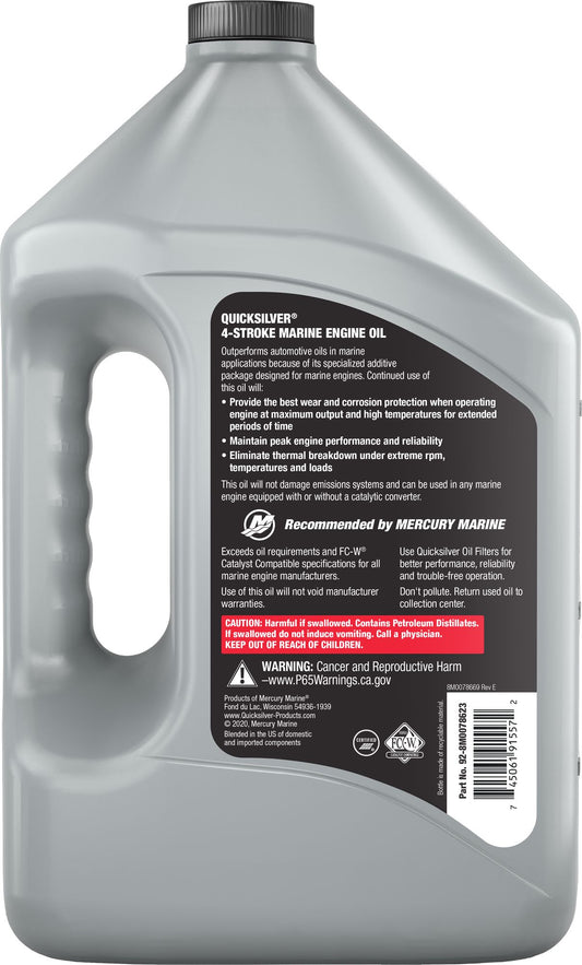 Quicksilver 4-Takt 25W-40 synthetisch Motoröl 4 Liter 8M0086227