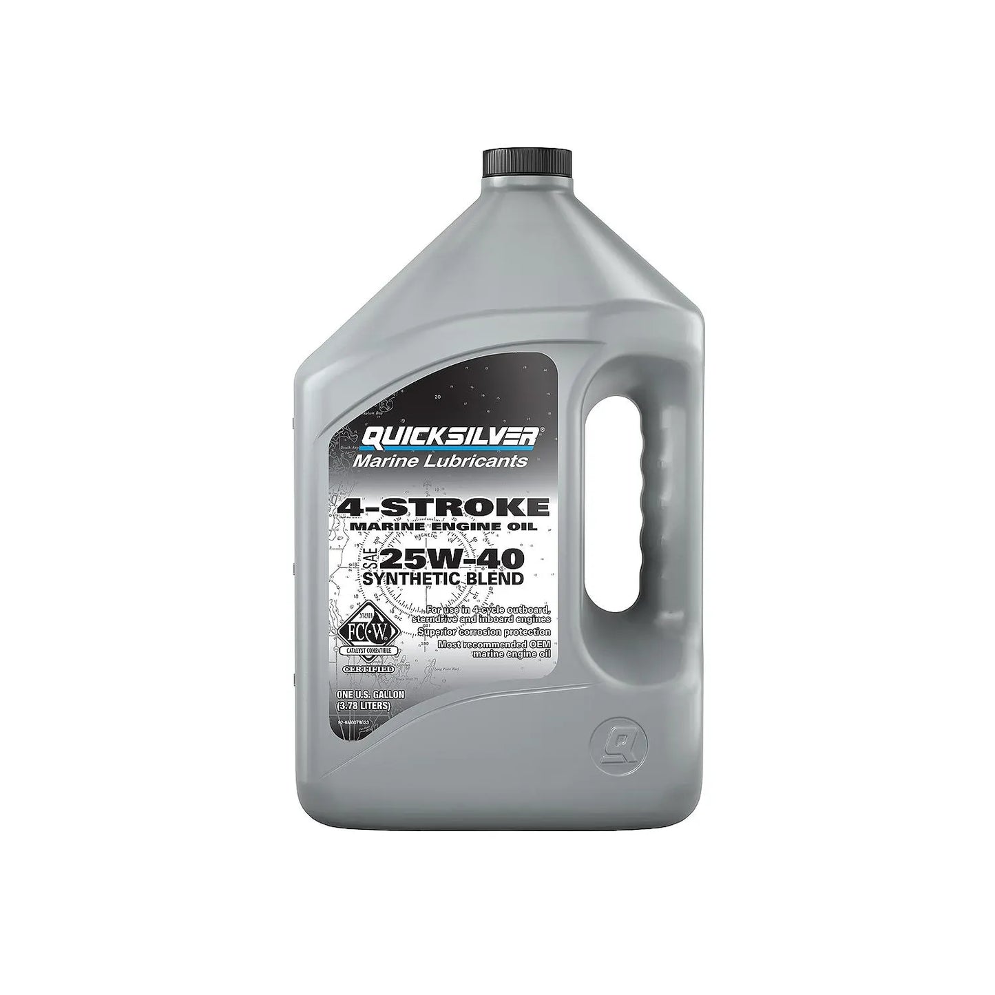 Quicksilver 4-Takt 25W-40 synthetisch Motoröl 4 Liter 8M0086227