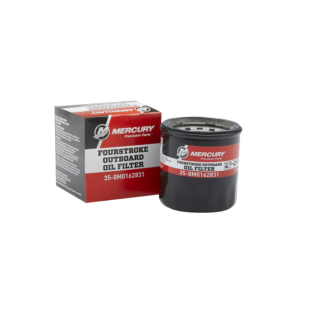 Mercury 8M0162831 Ölfilter für Mercury & Mariner 8–30 PS FourStroke Außenborder