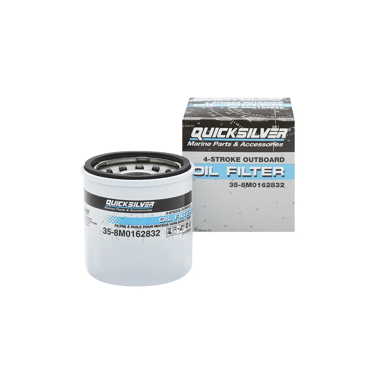 FILTER Quicksilver 8M0162832 Ölfilter für Mercury & Mariner 8–30 PS Außenborder