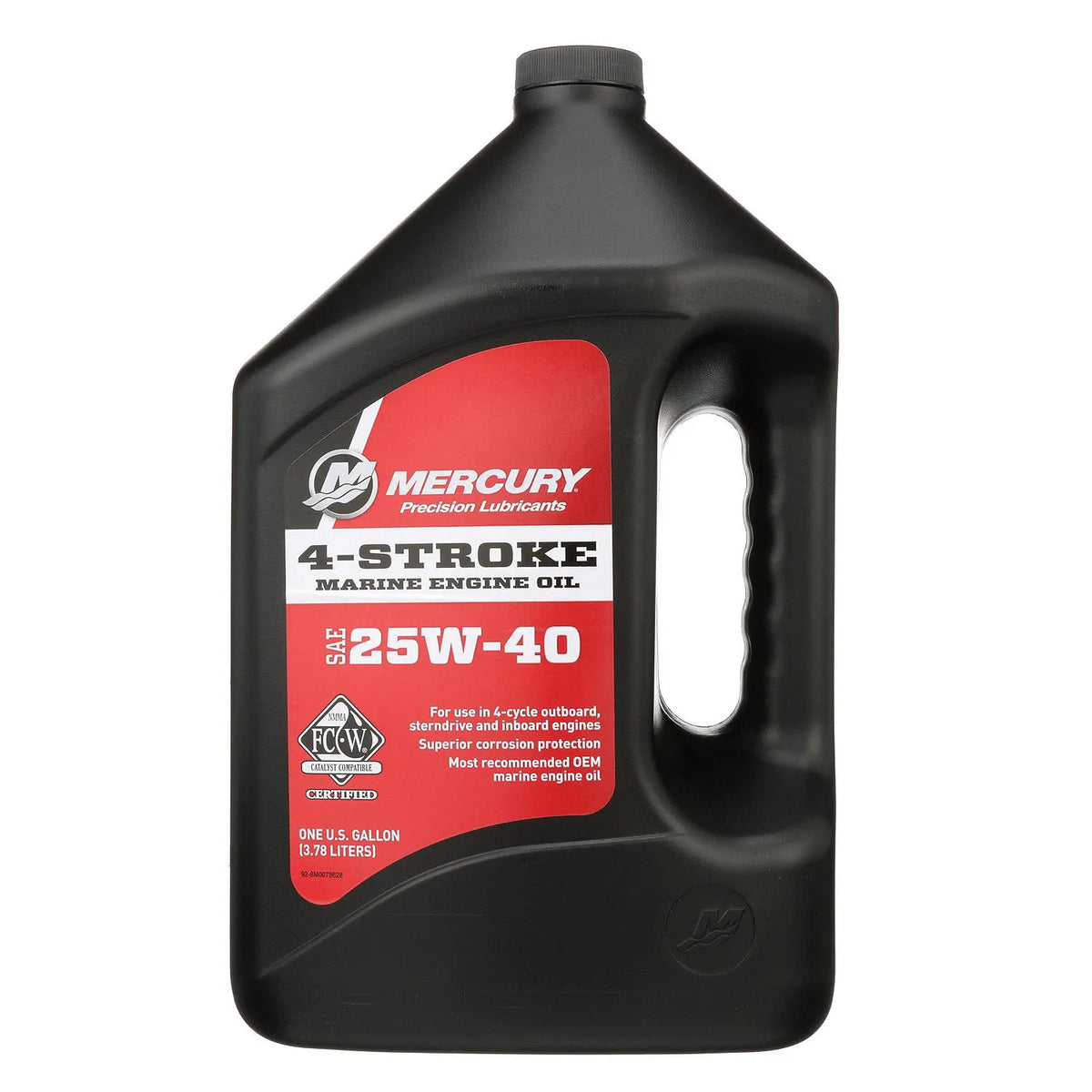 Mercury 4-Stroke 25W-40 Mineral Motor Oil 4 Liters 8M0206954