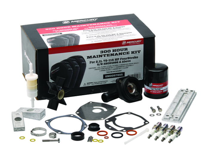 Wartungskit 300h Mercury F75-115PS EFI 2.1L 8M0097855