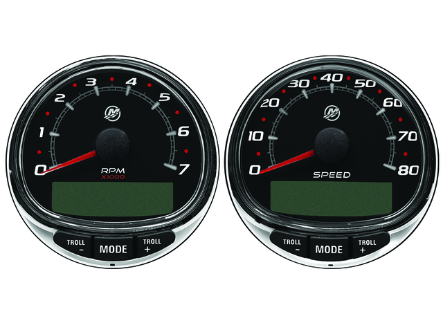 Mercury SmartCraft SC1000 System Schwarz – Drehzahlmesser & Speedometer (8M0185894)