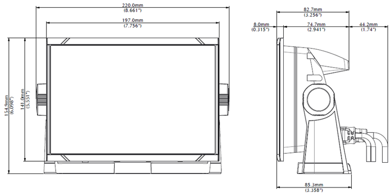 Simrad GO7 XSR – 7″ Multifunktionsdisplay mit Echolot, GPS & WLAN (ohne Sonargeber)