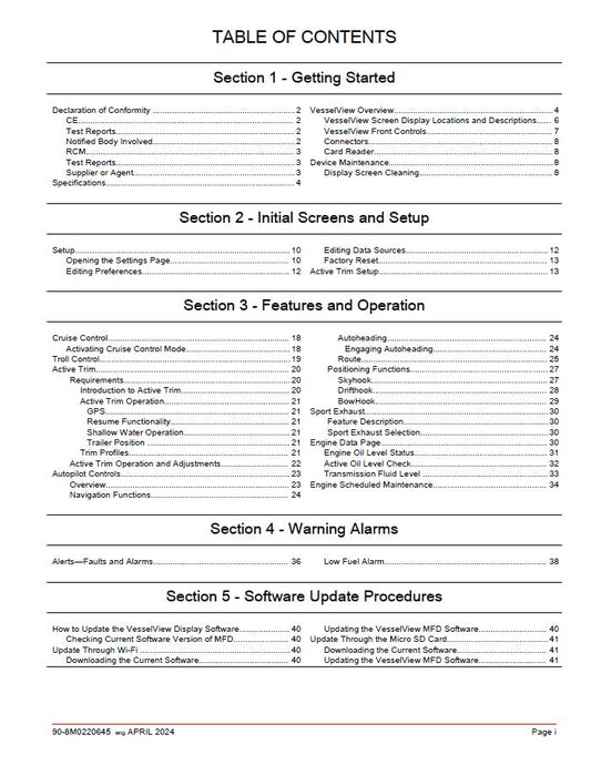Mercury VesselView 704 Anleitung und Einbauanleitung - Marina Wassersport GmbH
