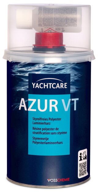 Yachtcare AZUR VT – Styrolfreies Polyesterharz für Laminieren, Beschichtungen & Gießmassen