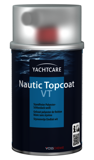 Yachtcare Nautic Topcoat VT – Styrolfreier Polyester‑Schlusslack für GFK