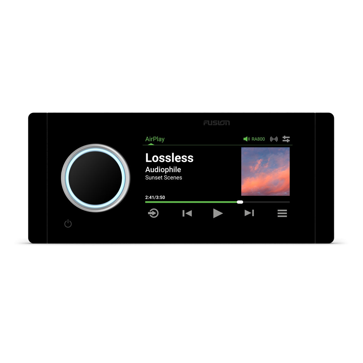 Fusion Apollo MS‑RA800 – Premium Marine‑Radio mit 4,3" Touchdisplay, DSP & AirPlay 2