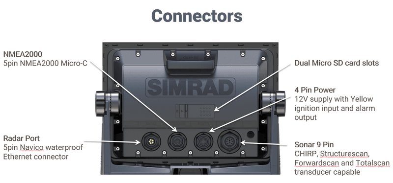 Simrad GO9 XSE – 9″ Multifunktionsdisplay Echolot, GPS & WLAN (ohne Sonargeber) | Art.-Nr. 000-14444-001