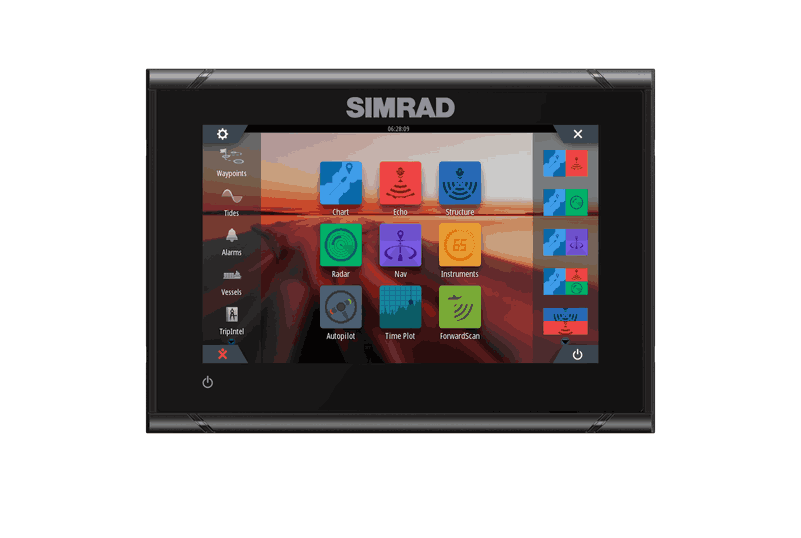 Simrad GO7 XSR – 7″ Multifunktionsdisplay mit Echolot, GPS & WLAN (mit Sonargeber)