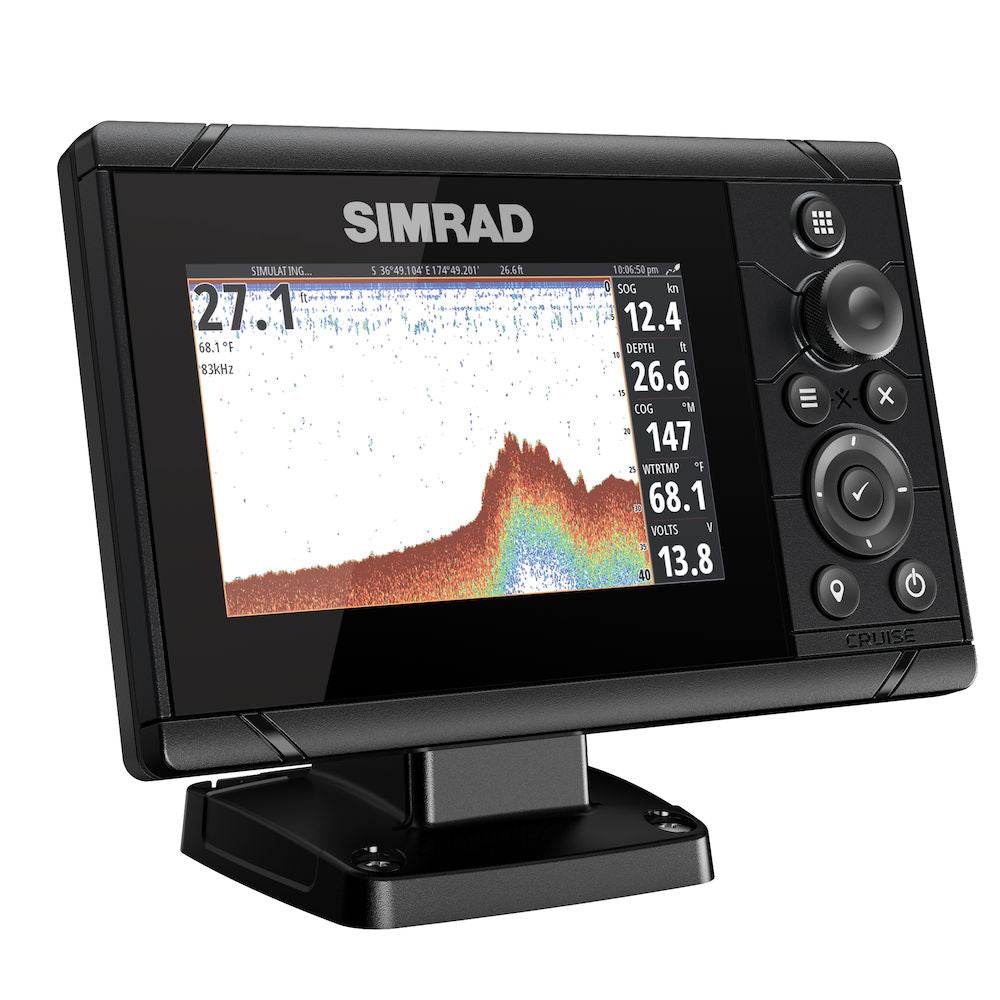 Simrad Cruise-5 w/ World Basemap and 83/200kHz Transducer - Marina Wassersport GmbH