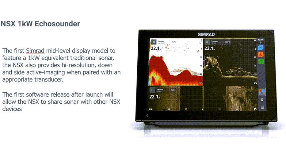 Simrad NSX 3012 – Smart Chartplotter & Fishfinder (12")