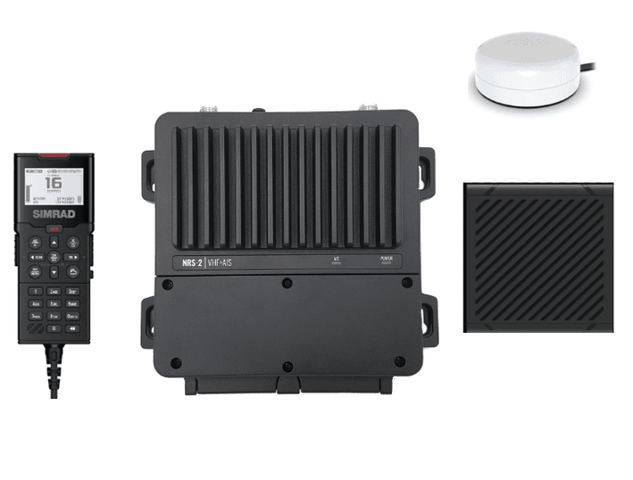 Simrad RS100-B Blackbox VHF Radio mit Class-B AIS, GPS-500 Antenne, HS100 Handset & SP100 Lautsprecher | Art.-Nr. 000-15792-001