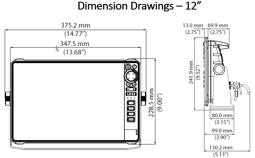 Lowrance HDS-12 PRO – 12" Multifunktionsdisplay