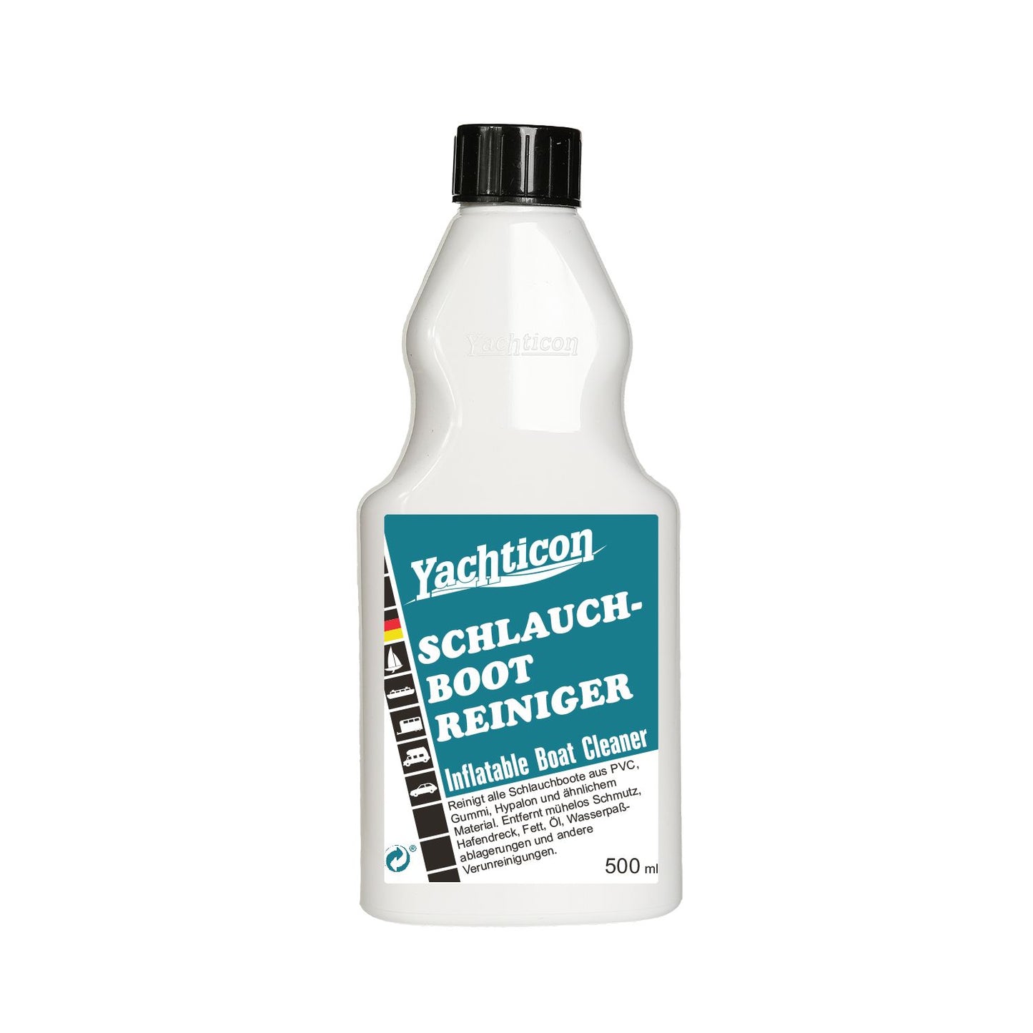 Yachticon Schlauchboot Reiniger – Kraftvolle Reinigung für Schlauchboote, 500 ml