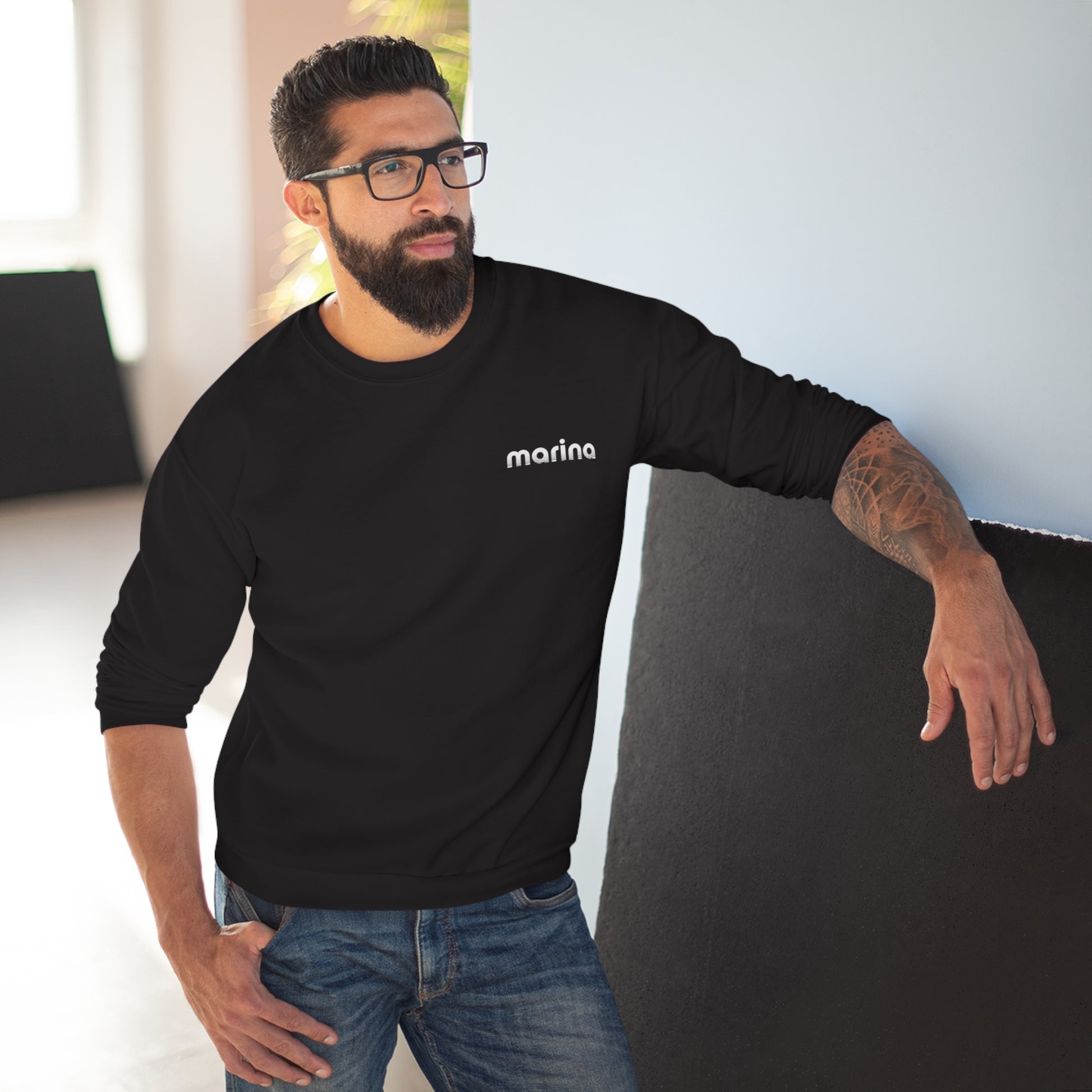 Unisex Crew Neck Sweatshirt - Marina Wassersport GmbH
