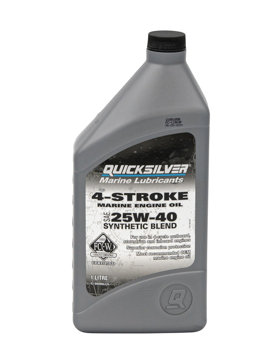 Quicksilver 4-Takt 25W-40 synthetisch Motoröl 1 Liter