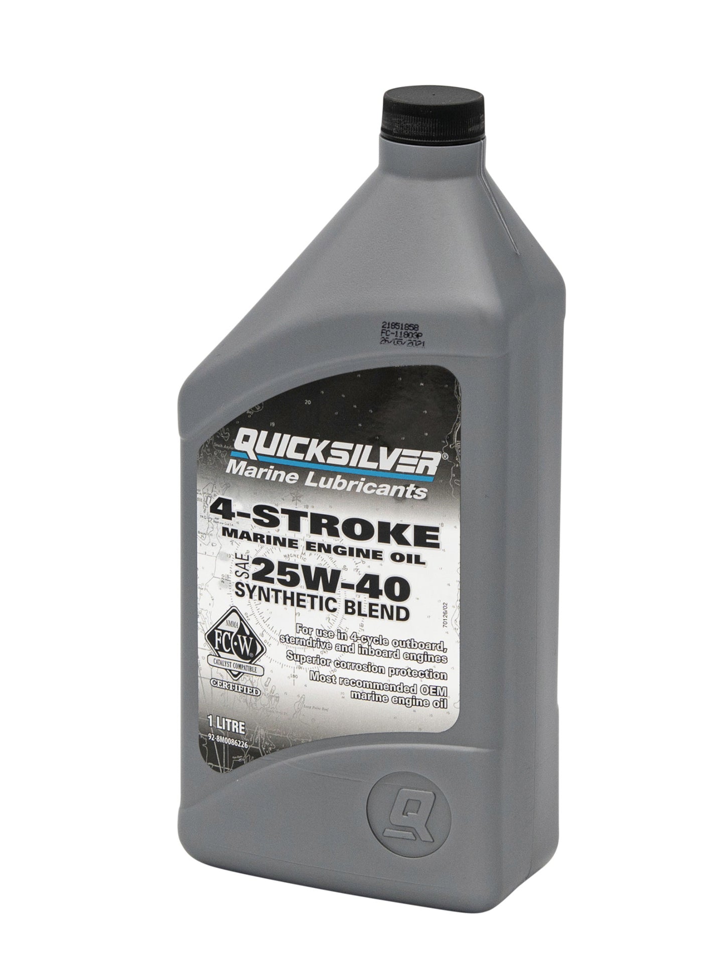Quicksilver 4-Takt 25W-40 synthetisch Motoröl 1 Liter