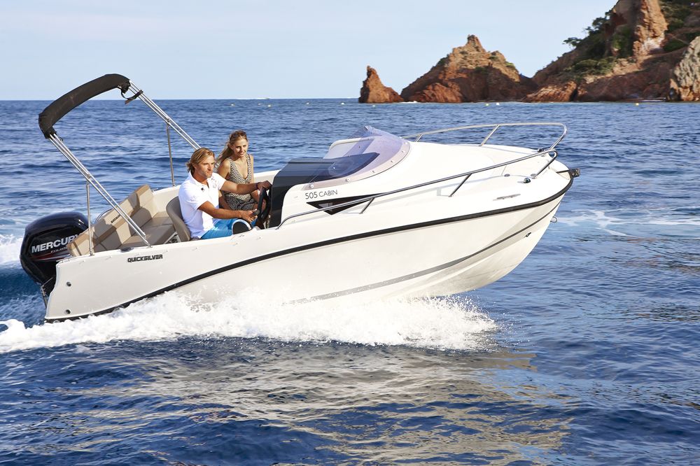 Quicksilver Activ 505 Cabin mit Mercury F60 und Harbeck B1350M ECO - MEGA SALE - Marina Wassersport GmbH